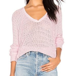 Free people we the free pink sweater XS